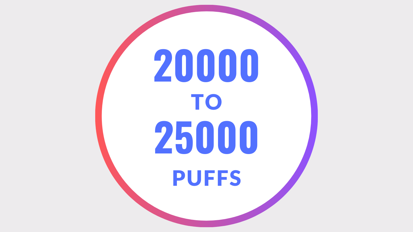 20000 - 25000 Puffs