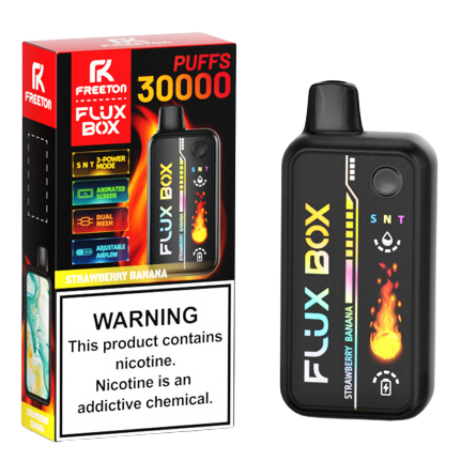 Freeton Flux Box 30000 Puffs Disposable Vape 2% 20mg 5% 50mg Nic