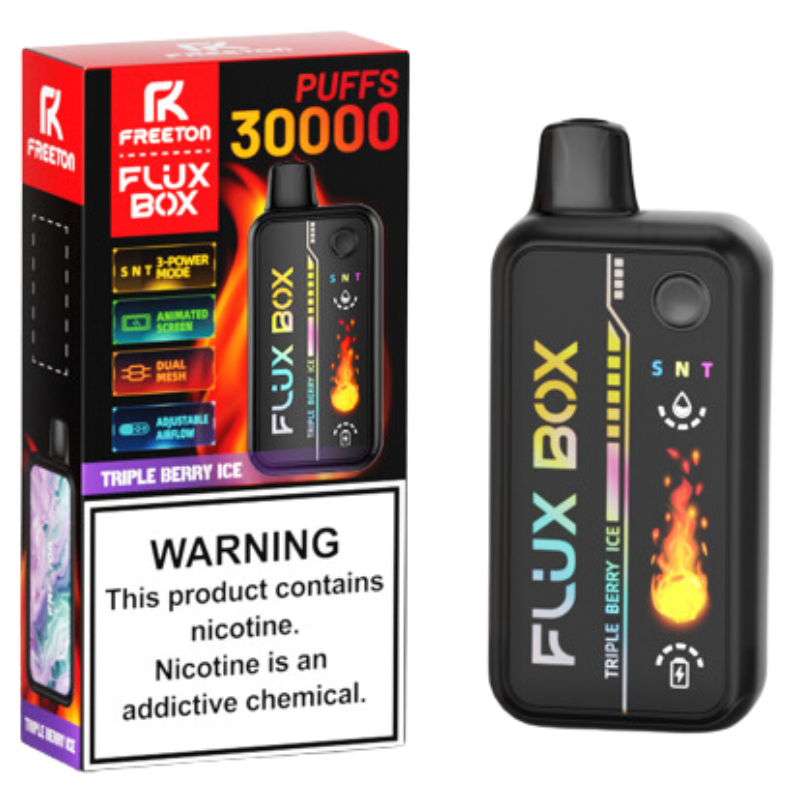 Freeton Flux Box 30000 Puffs Disposable Vape 2% 20mg 5% 50mg Nic