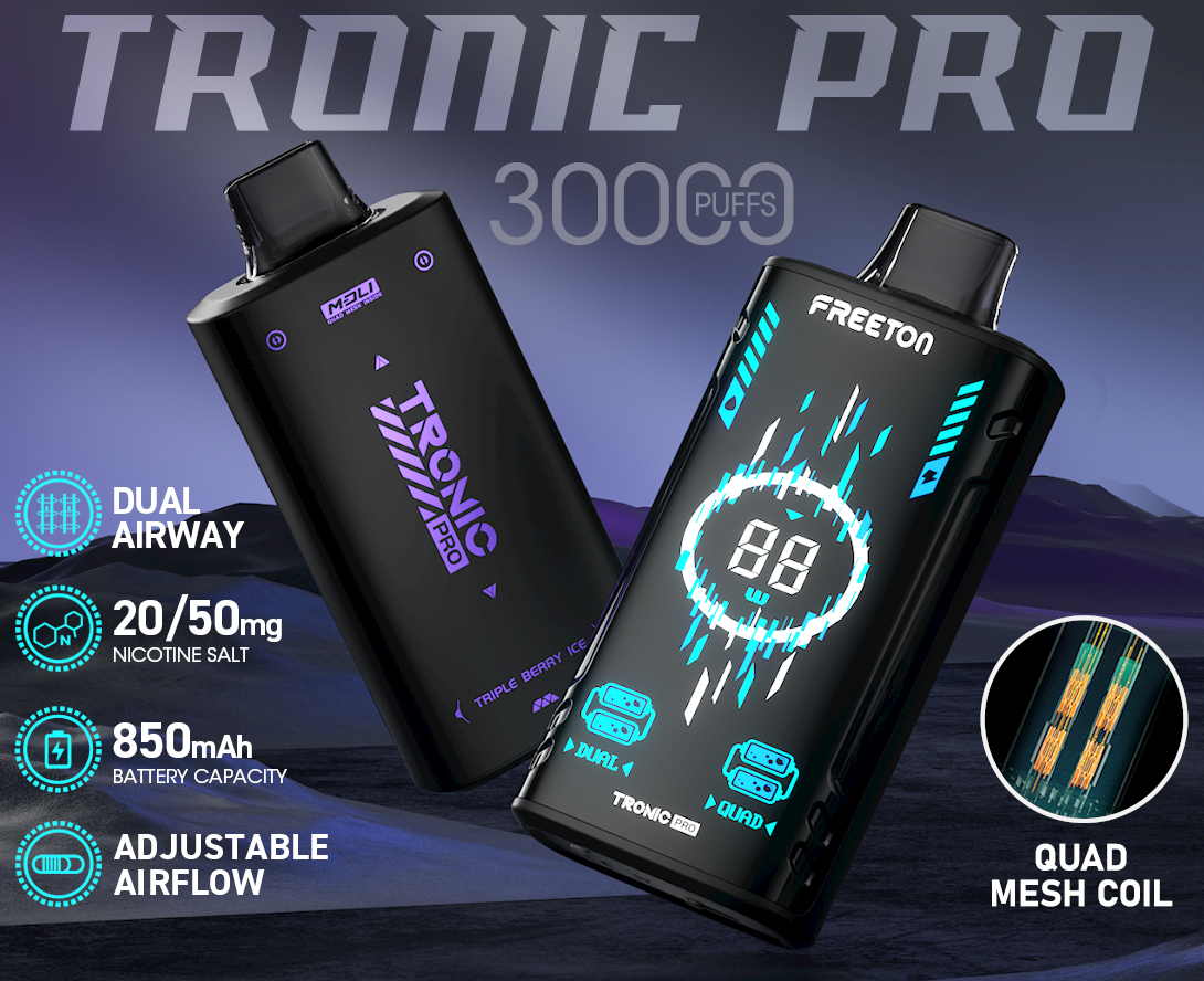 Freeton Tronic PRO Bar DTL 30000 Puffs Disposable Vape 2% 20mg 5% 50mg NIC Salt