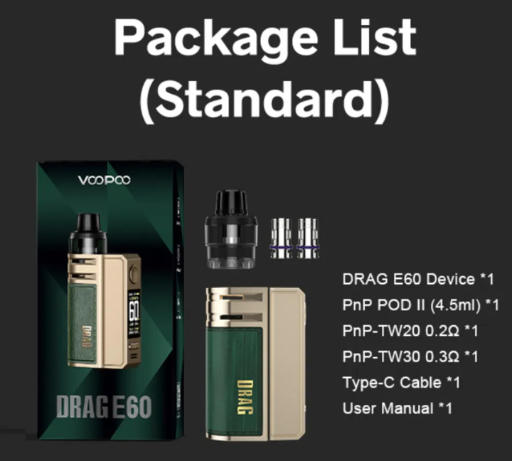 VooPoo Drag E60 Vape Device Kit best in dubai