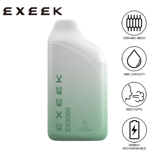 Exeek EK6000 Disposable applechampaign2 best vape in dubai