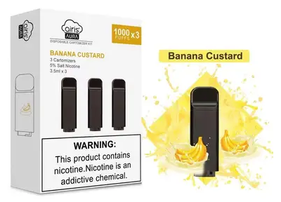 Banana Custard Vape Dubai Pod 3pcs/pack