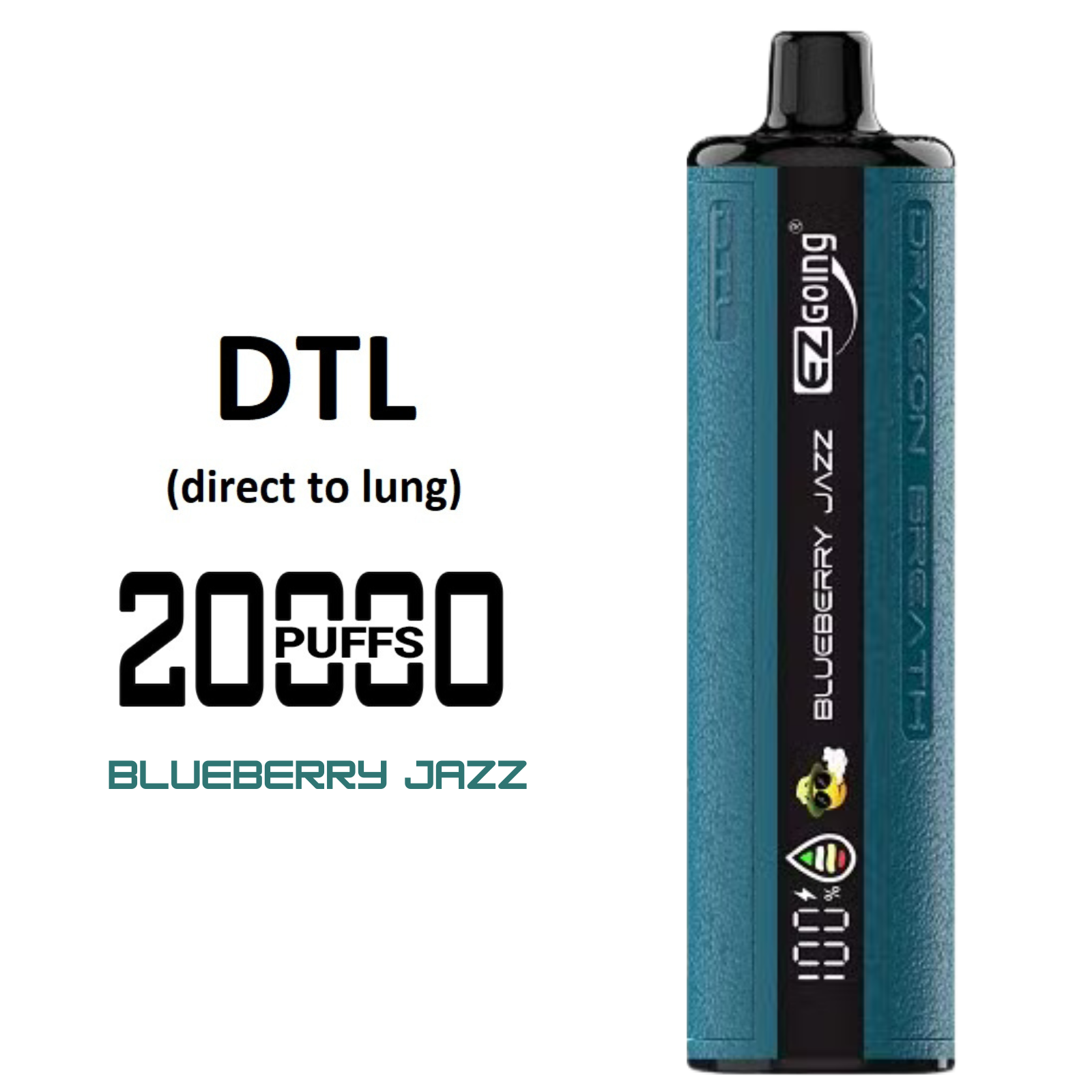 EZ GOING DTL 20000 Puffs Adjustable Airflow Disposable Vape E-Shisha 5% 50mg NIC