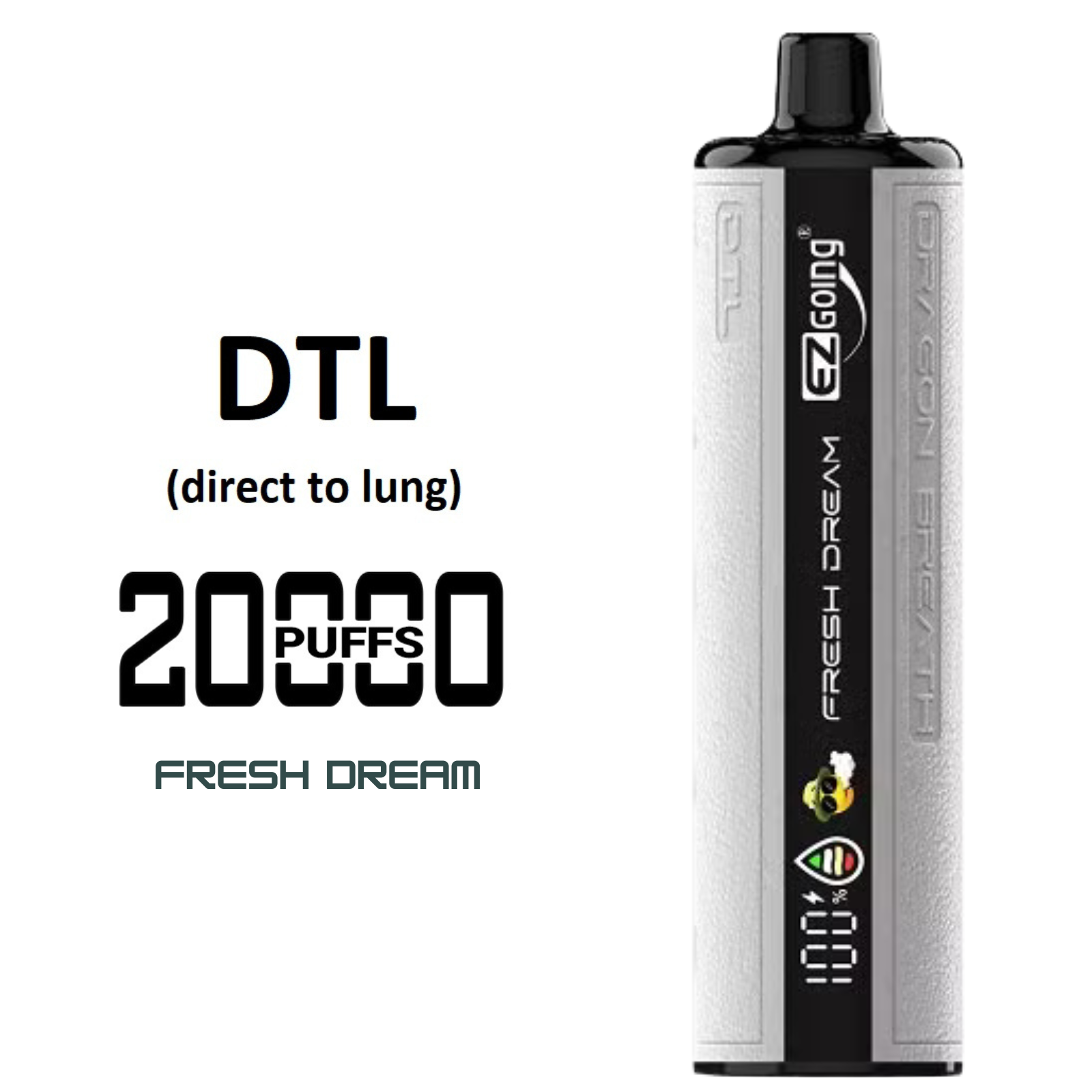 EZ GOING DTL 20000 Puffs Adjustable Airflow Disposable Vape E-Shisha 5% 50mg NIC