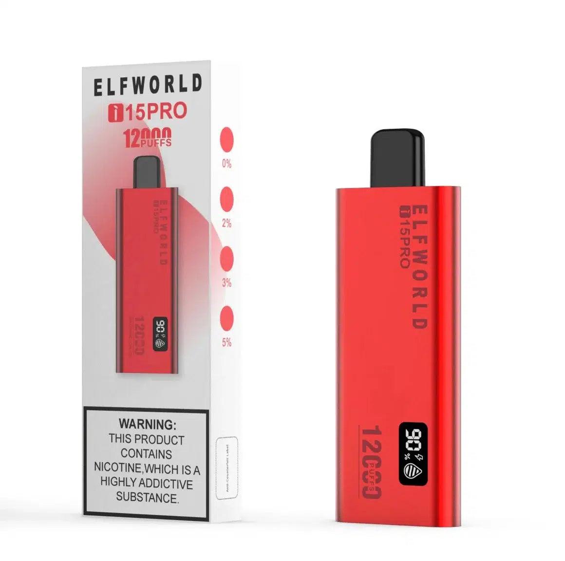 Elf World I15 PRO 12000 Puffs Disposable Vape 2% 20mg and 5% 50mg Nic 7 Flavors