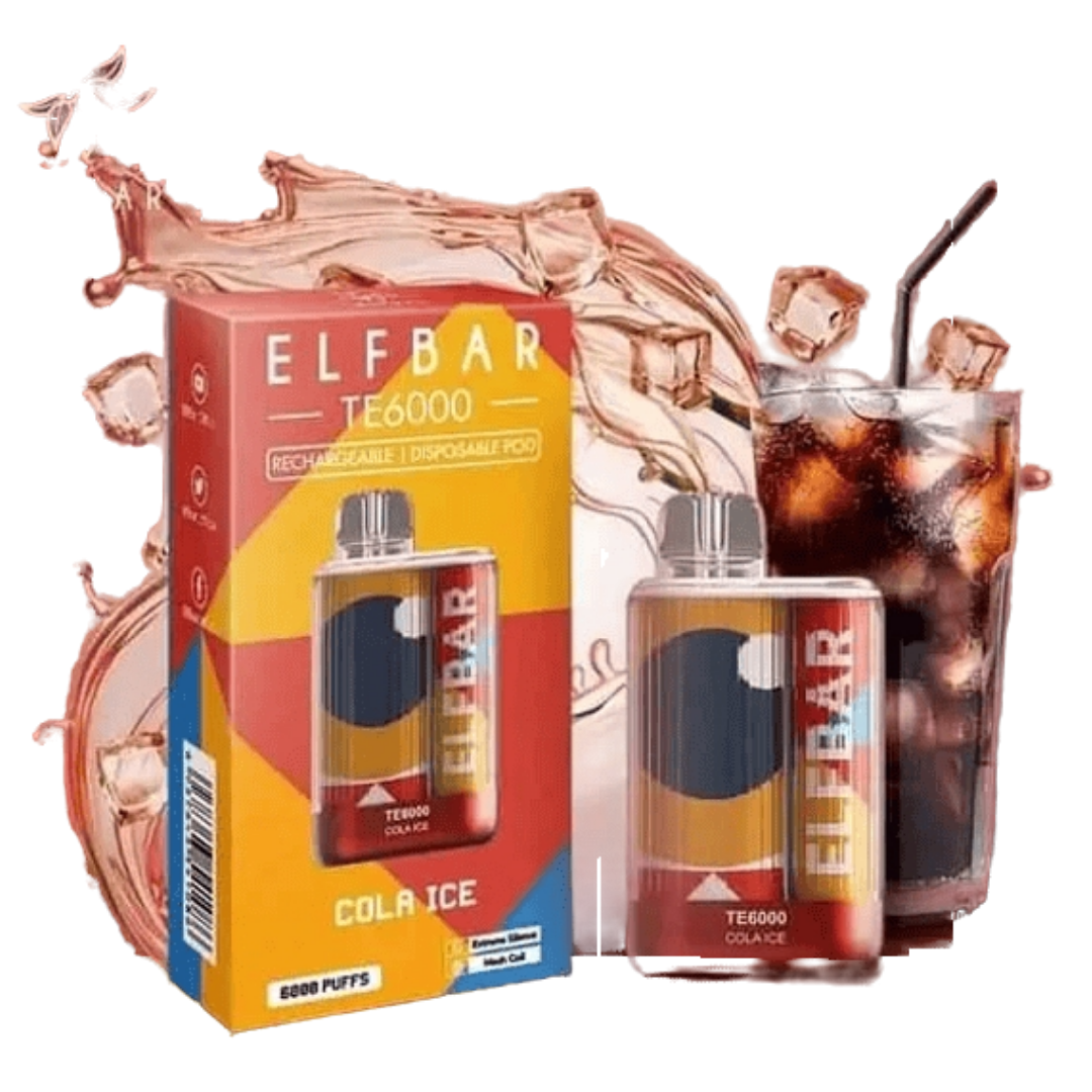 Elf Bar TE6000 Disposable Vape 6000 PUFFS 5% 50mg Nic