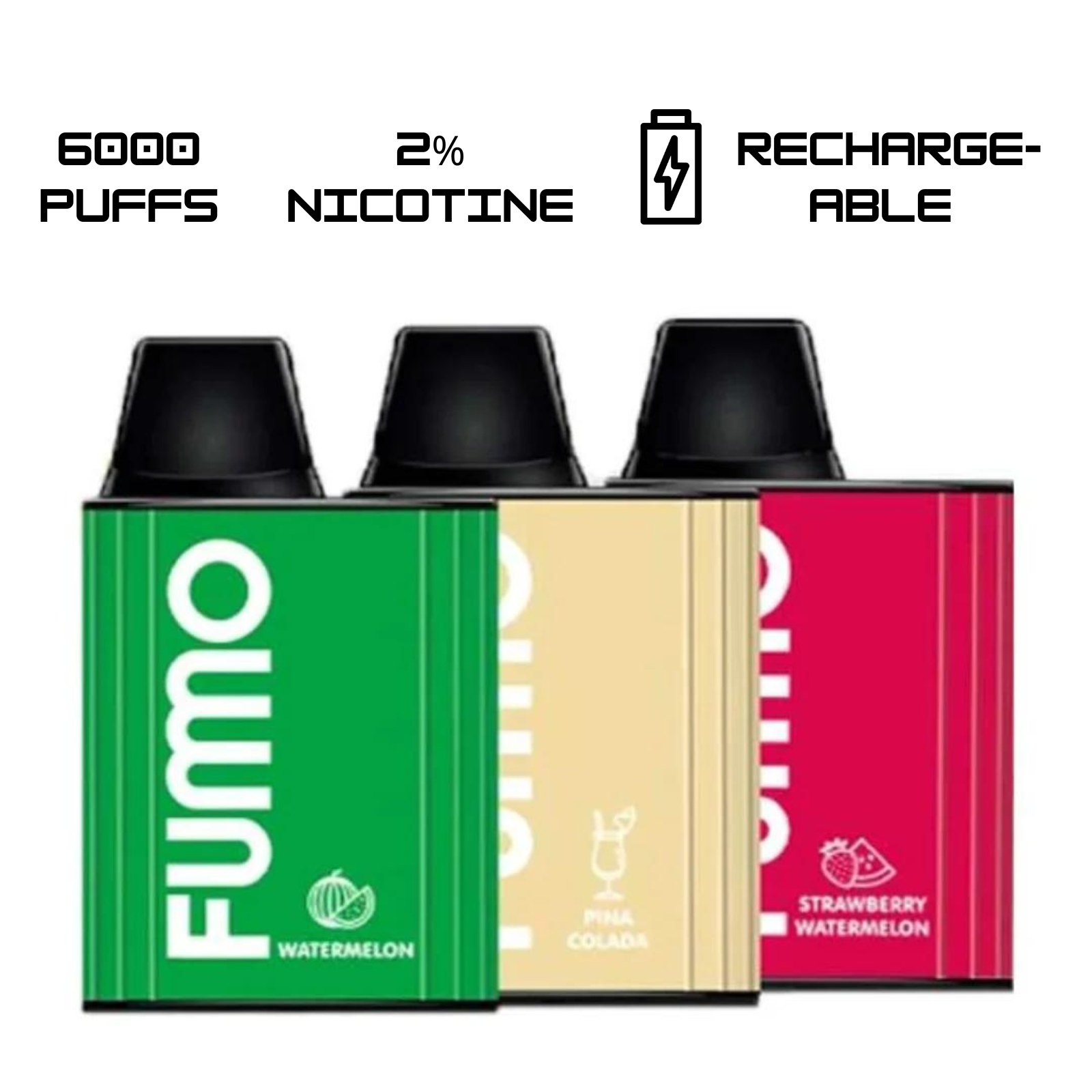 Fummo Fumo King 6000 Puffs Disposable Vape 2% 20mg 10 Flavors