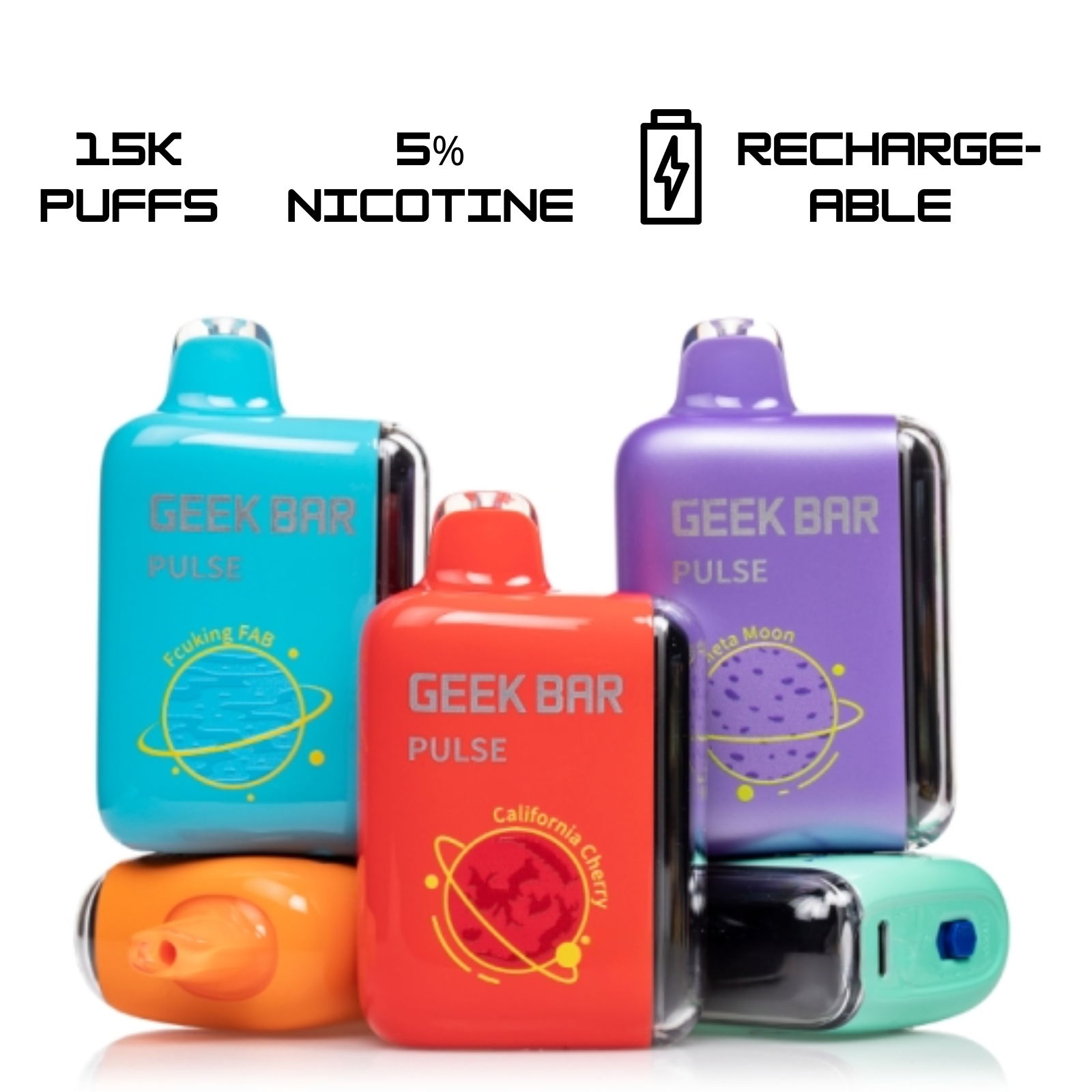 Geek Bar Pulse 15000 Puffs Disposable Vape 5% 50mg Nic