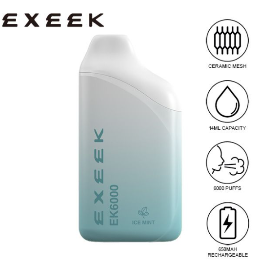 Exeek EK6000 Disposable Icemint2 best vape in dubai