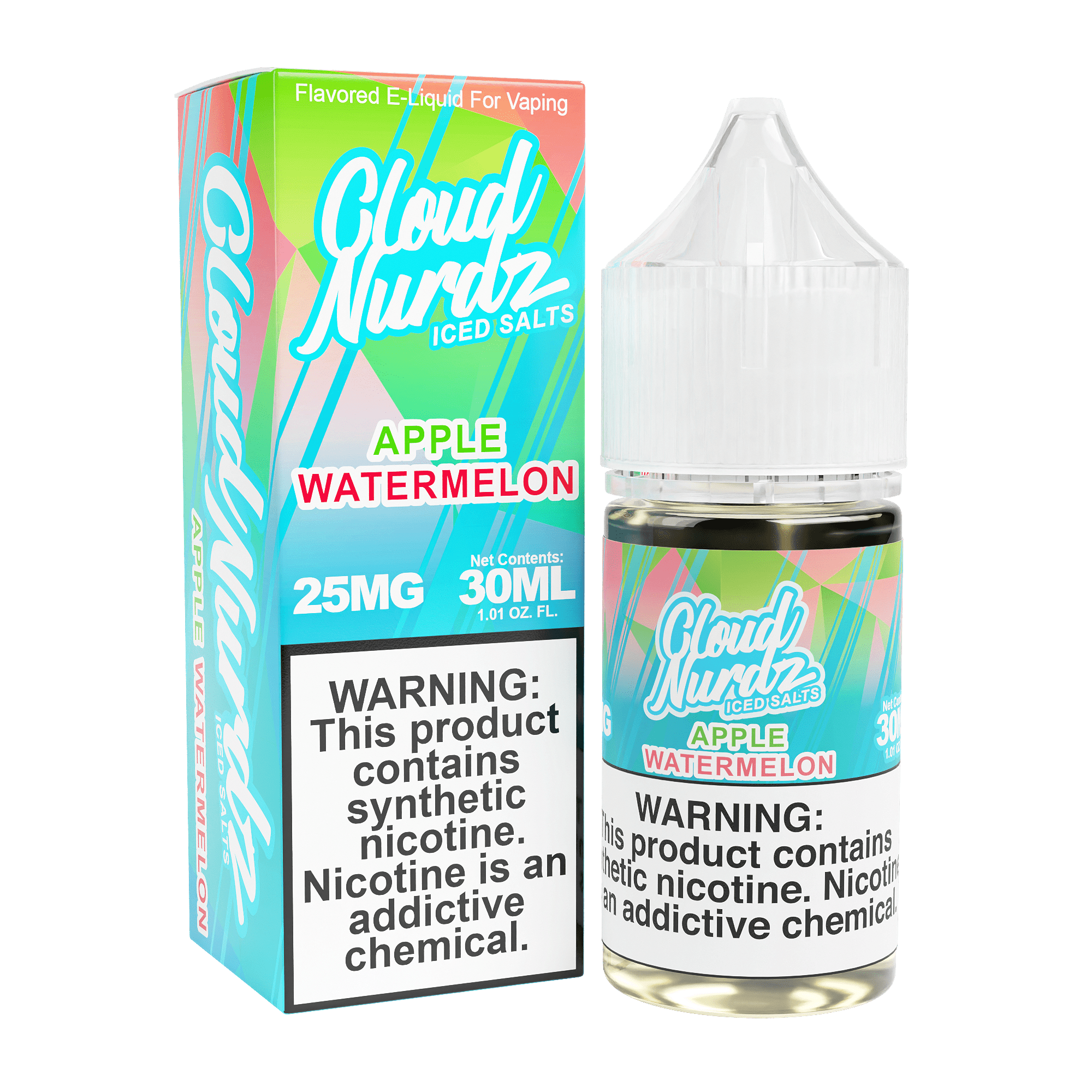 Iced Cloud Nurdz Salt  icedapplewatermelon Nic Vape Juice best in dubai