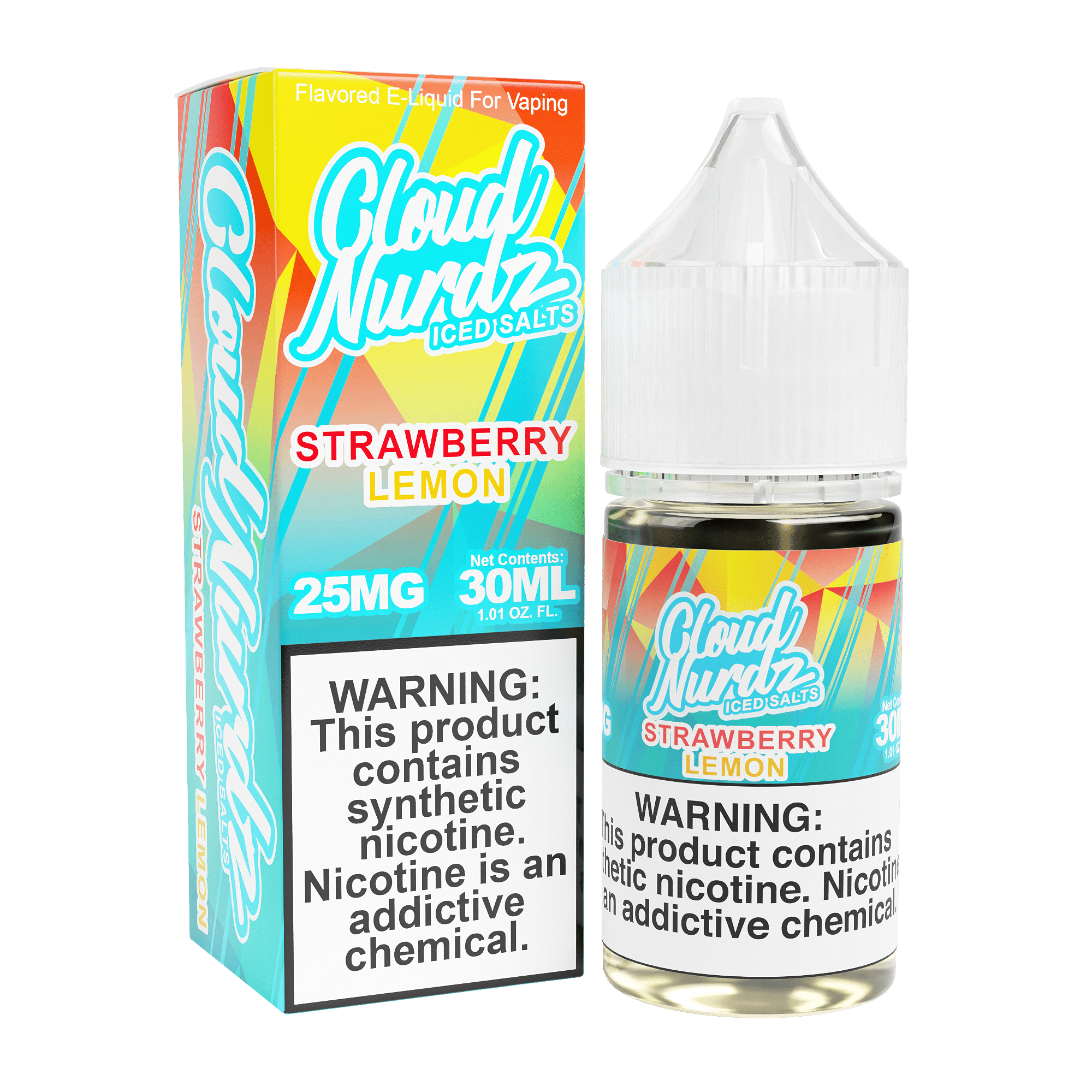 Iced Cloud Nurdz Salt Nic Vape Juice 30ml 25MG (10 Flavors)