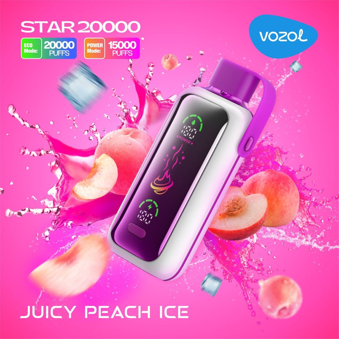 VOZOL Star 20000 Puffs Disposable Vape 5% 50mg Nic 7 Flavors