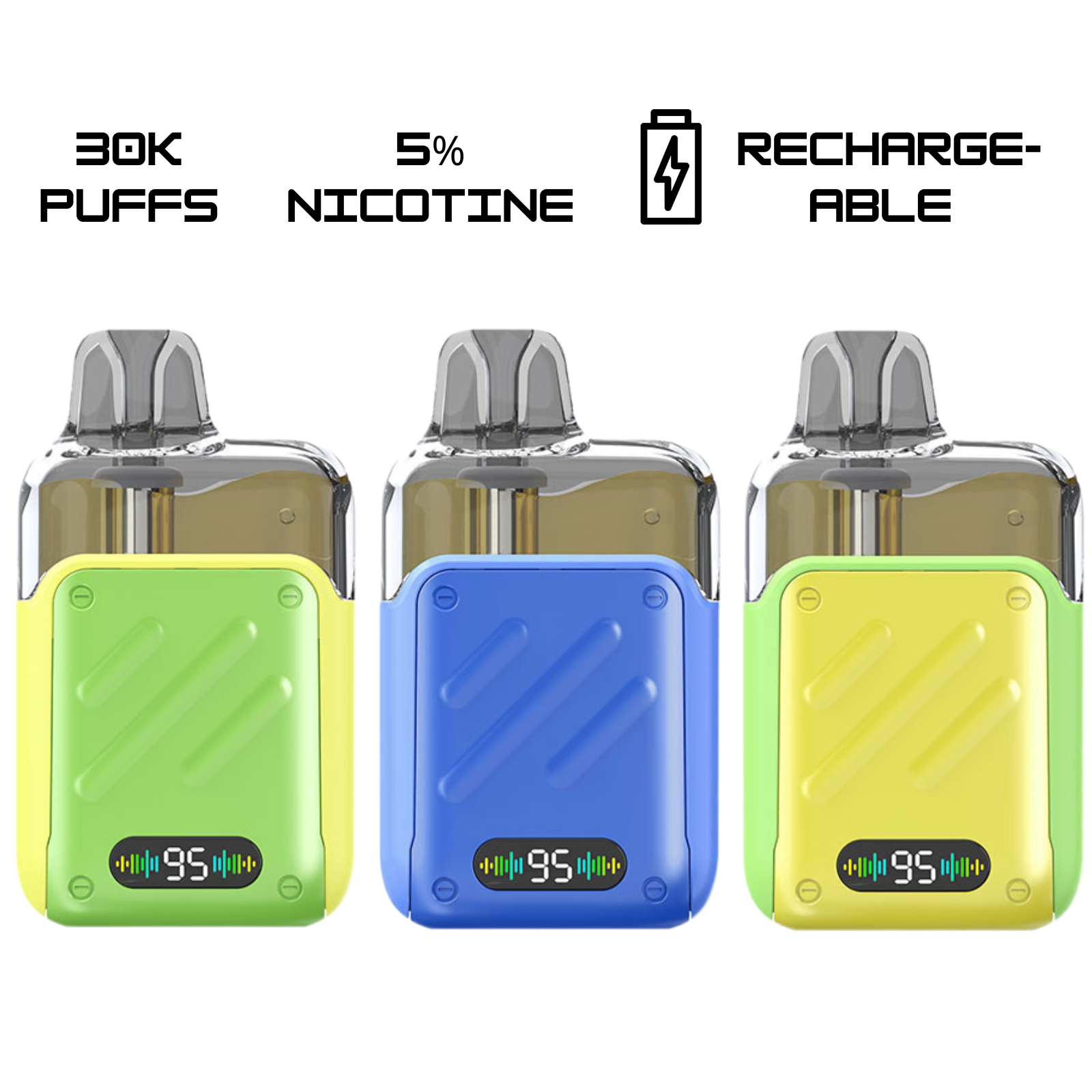 Keystone CYBER CASE 30000 Puffs Refillable POD Disposable Vape 5% 50mg NIC