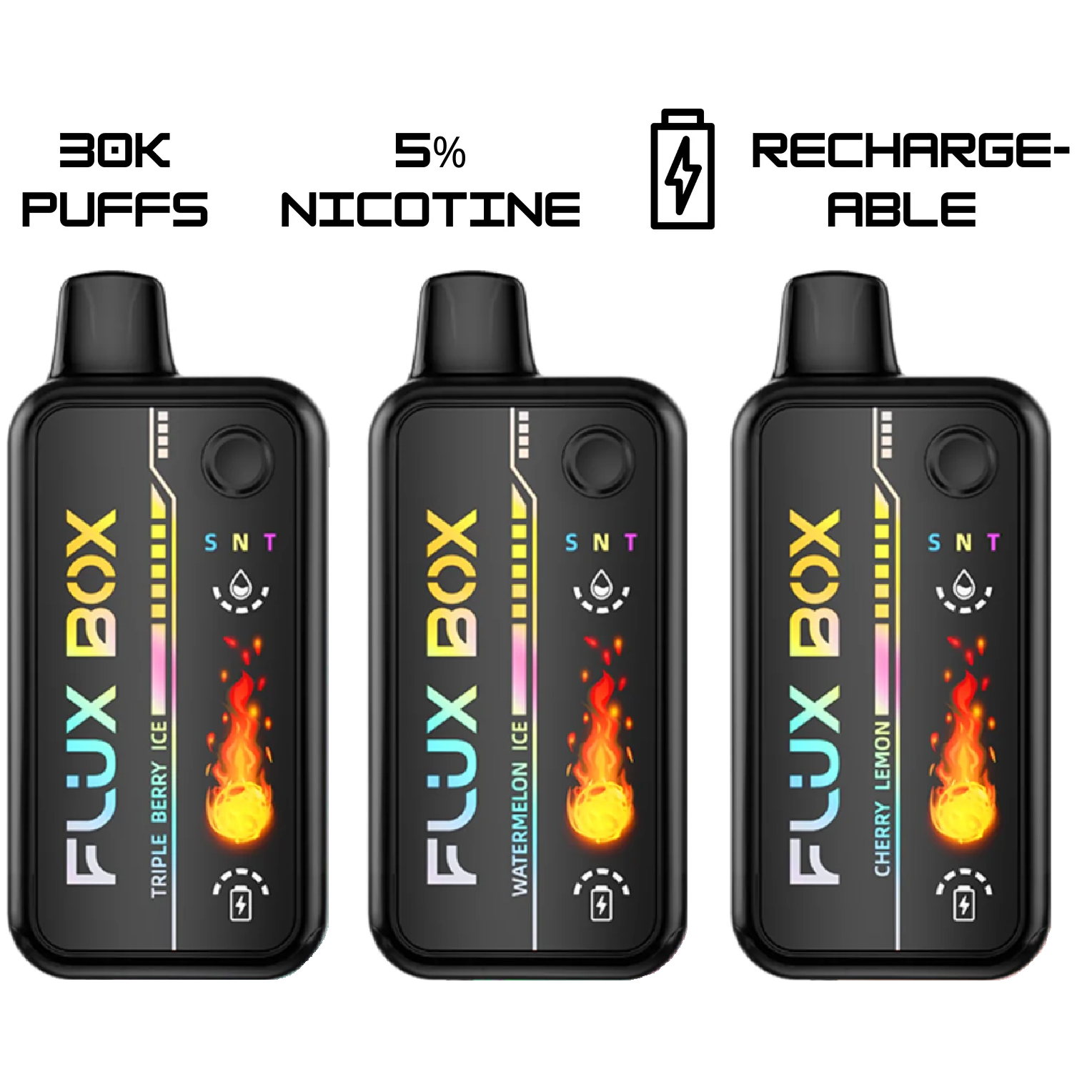 Freeton Flux Box 30000 Puffs Disposable Vape 2% 20mg 5% 50mg Nic