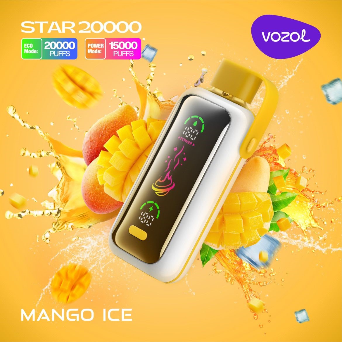 VOZOL Star 20000 Puffs Disposable Vape 5% 50mg Nic 7 Flavors