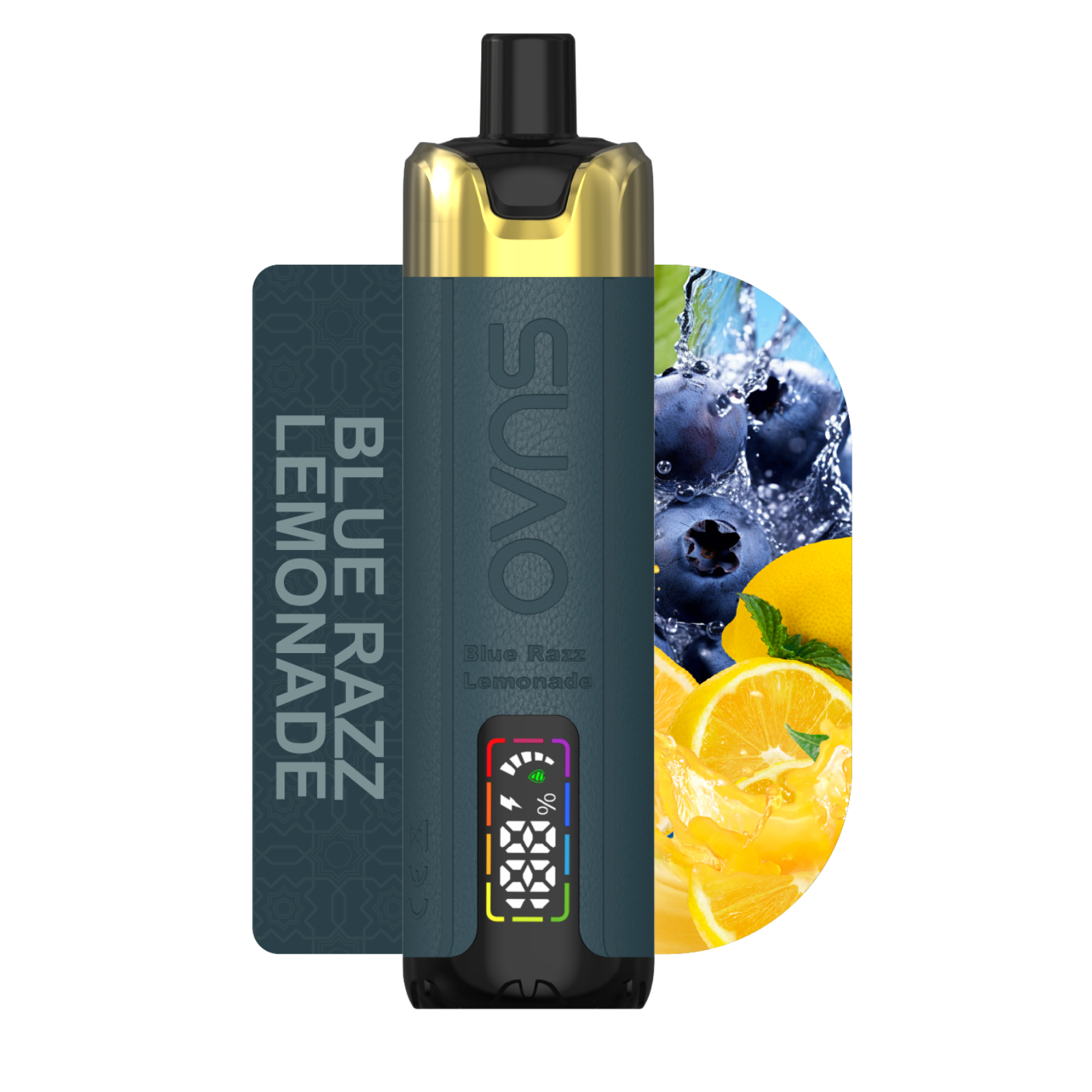 OVNS Golden Crown 20000 Puffs Disposable Vape Dual Digital Screens, Adjustable Airflow, Dual Mesh Coil, 1% 10mg NIC