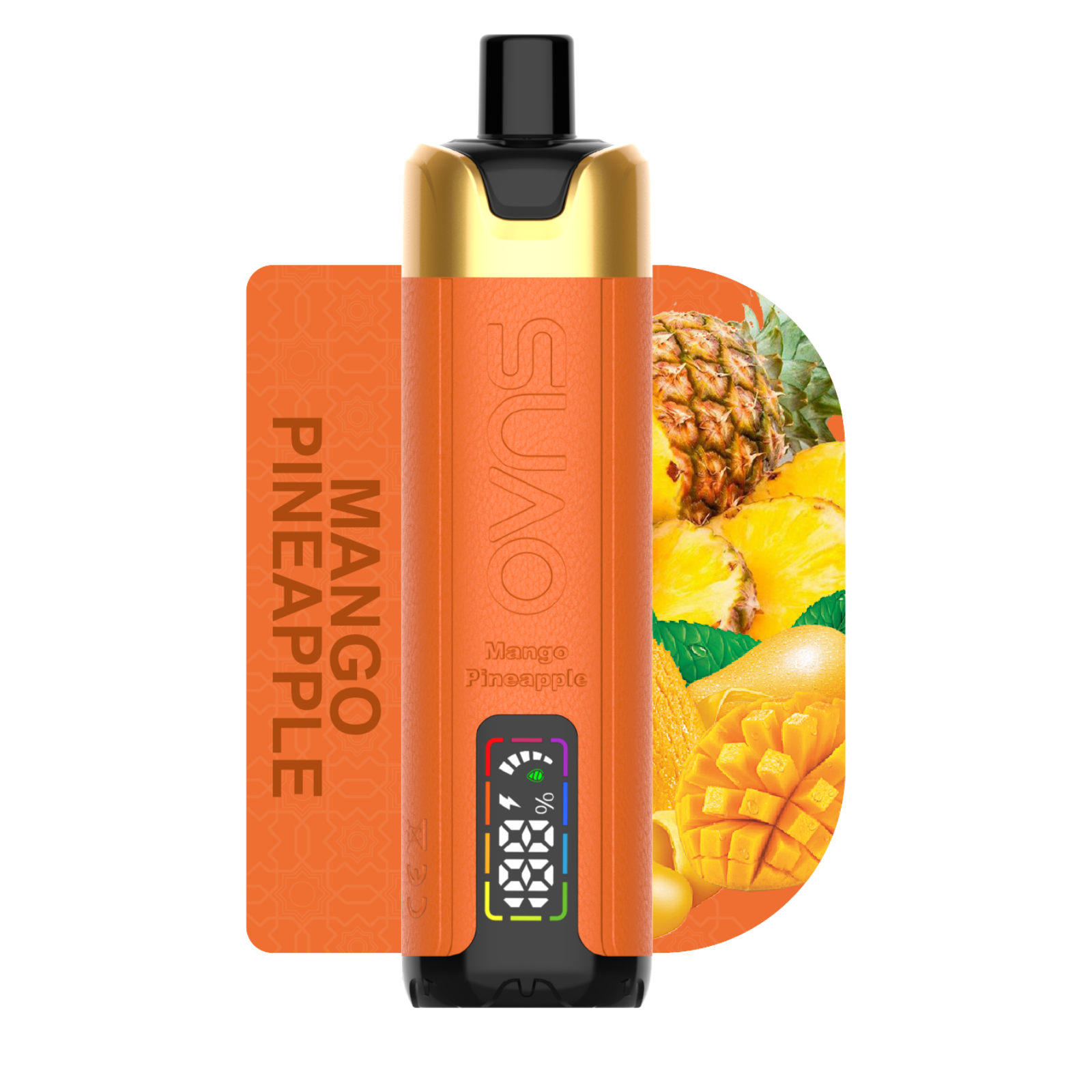 OVNS Golden Crown 20000 Puffs Disposable Vape Dual Digital Screens, Adjustable Airflow, Dual Mesh Coil, 1% 10mg NIC