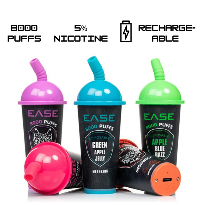 Snow Wolf Ease Disposable Vape 8000 Puffs (8 Flavors)