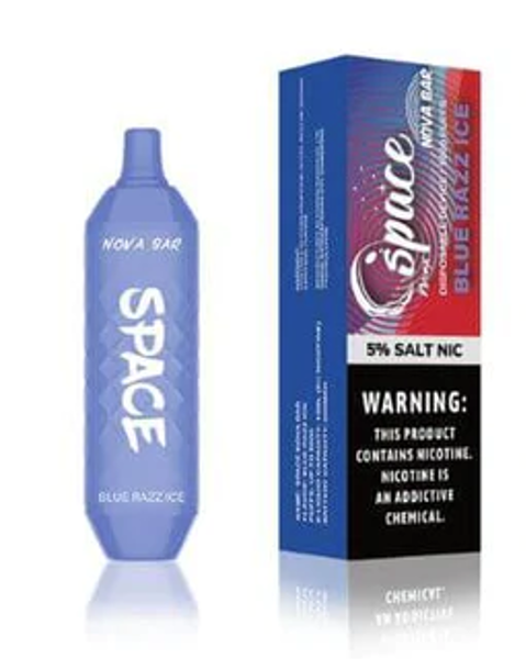 Space Max Nova bar blue razz ice  Disposable Vape best in dubai