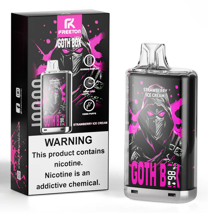 Freeton Goth Box 10000 Puffs Disposable Vape 5% 50mg Nic