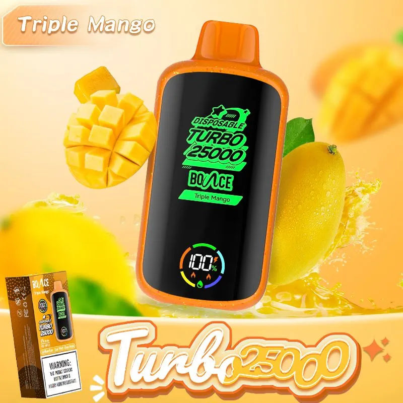 Bounce Turbo 25000 Puffs Disposable Vape 5% 50mg Nic