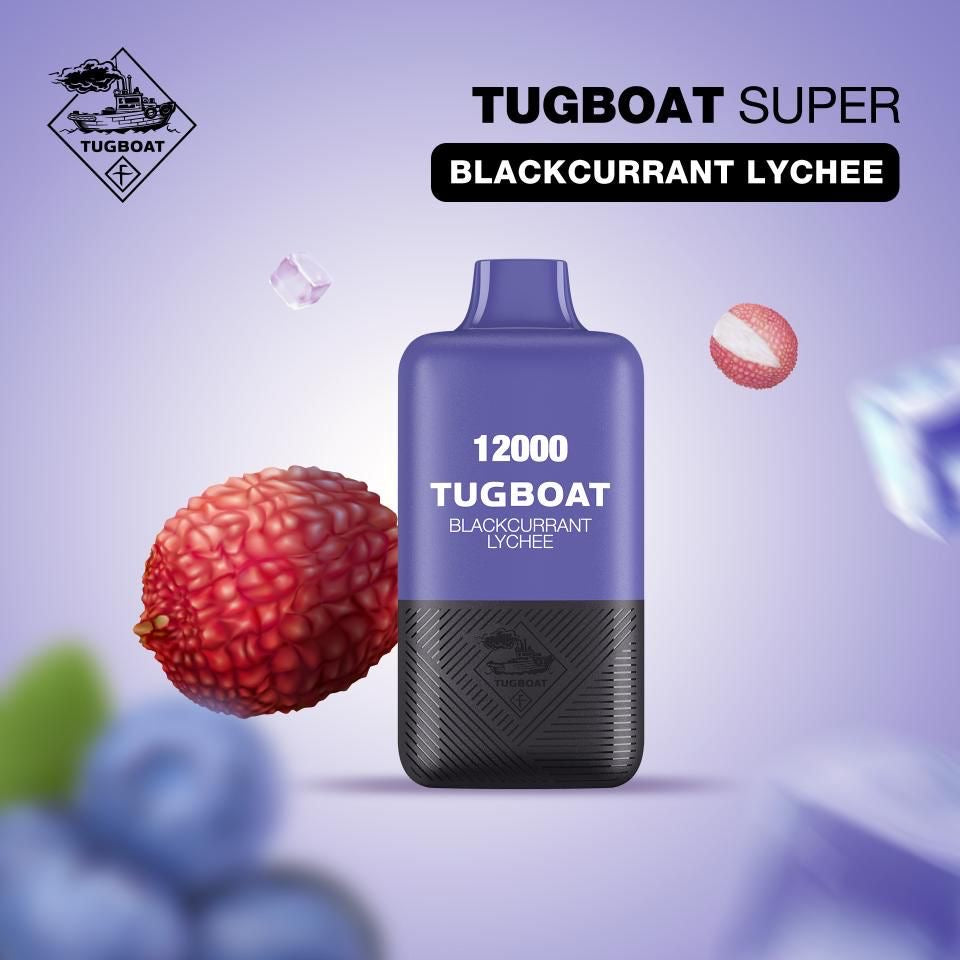 Tugboat Super blackcurrentlychee Disposable best vape in dubai