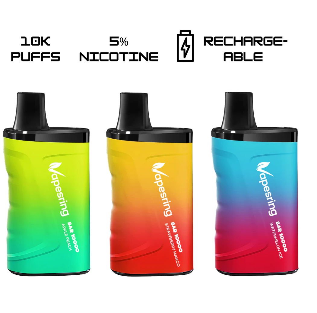 Vapesring Bar 10000 Puffs Disposable Vape 5% 50mg Nic