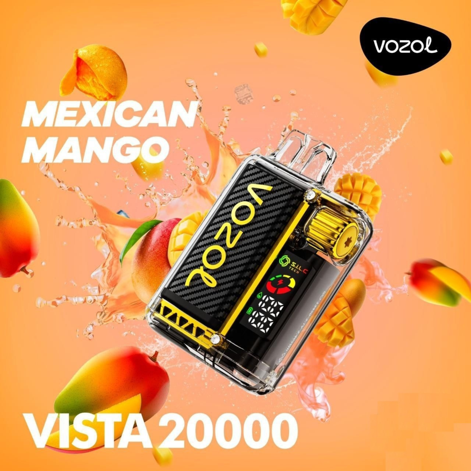 Vozol Vista 20000 Puffs with 6 Power Levels Disposable Vape 5% 50mg NIC