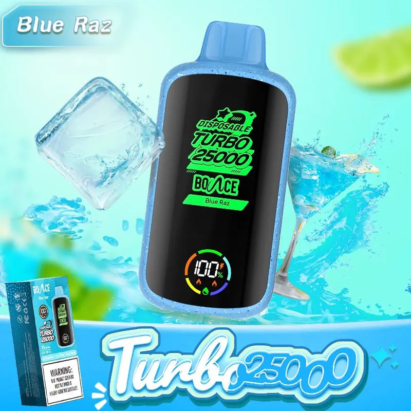 Bounce Turbo 25000 Puffs Disposable Vape 5% 50mg Nic