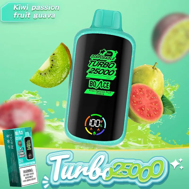 Bounce Turbo 25000 Puffs Disposable Vape 5% 50mg Nic