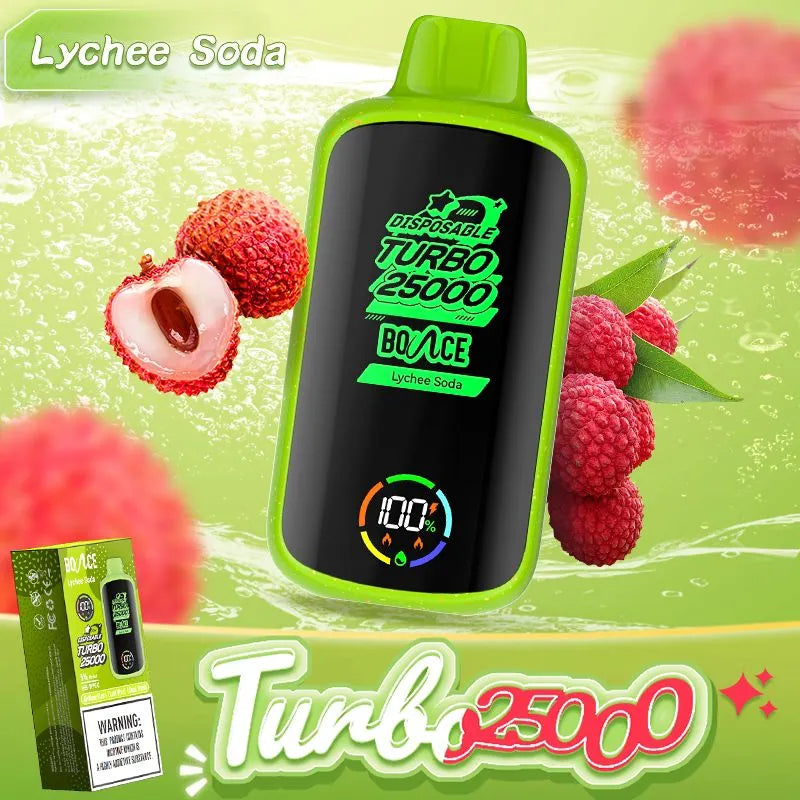 Bounce Turbo 25000 Puffs Disposable Vape 5% 50mg Nic