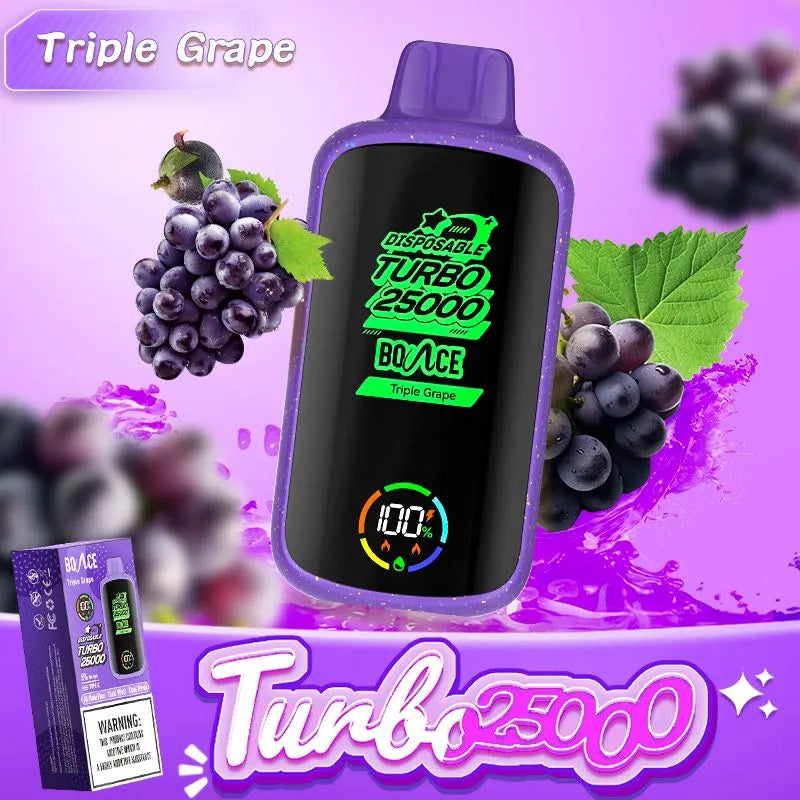 Bounce Turbo 25000 Puffs Disposable Vape 5% 50mg Nic