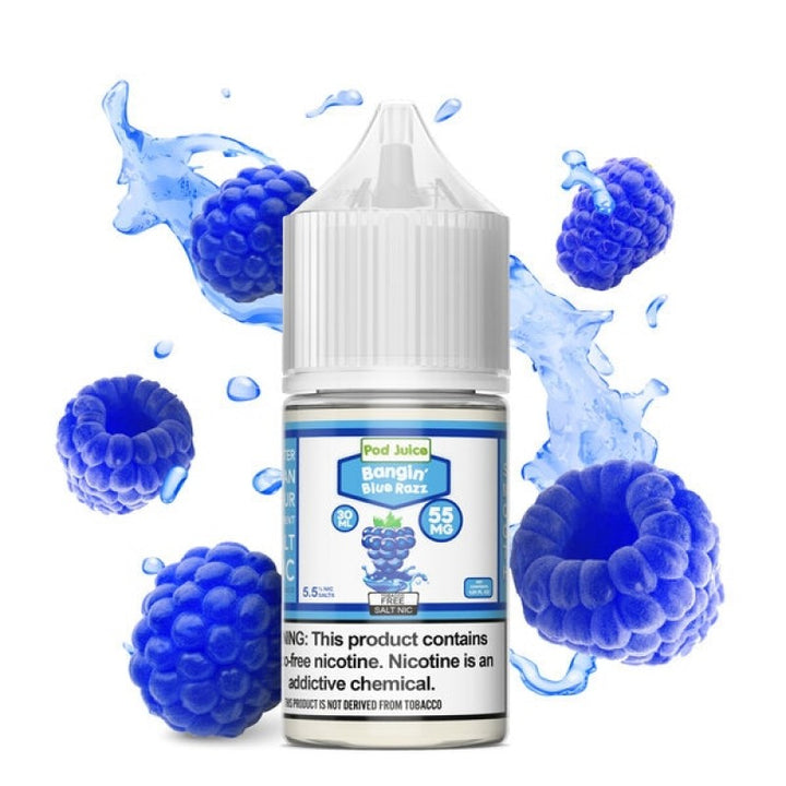 Pod Juice banginbluerazz Vape Salt best in dubai